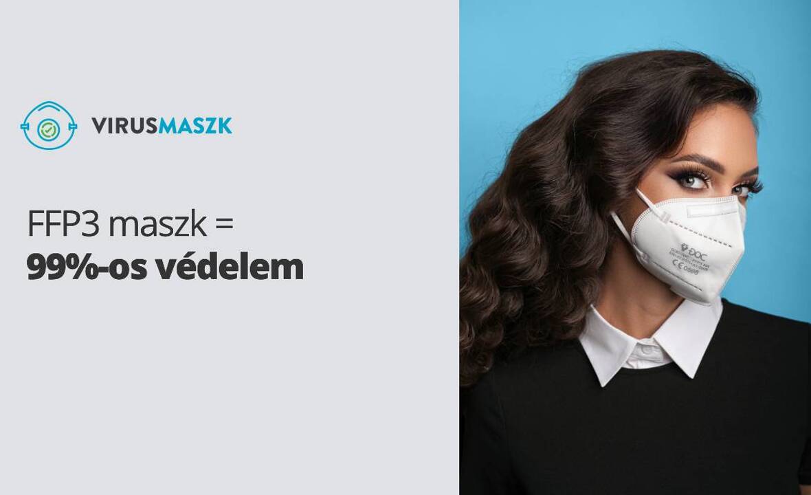 99%-os védelem: FFP3 maszkok