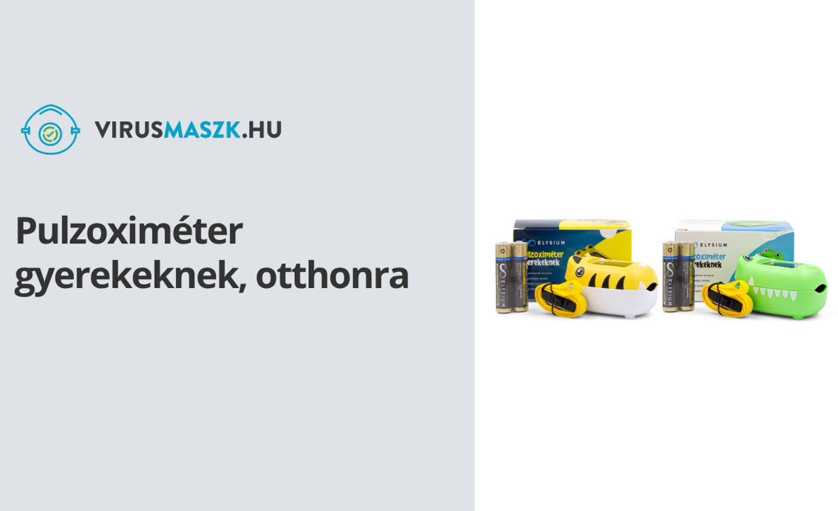 Pulzoximéter gyerekeknek, otthonra