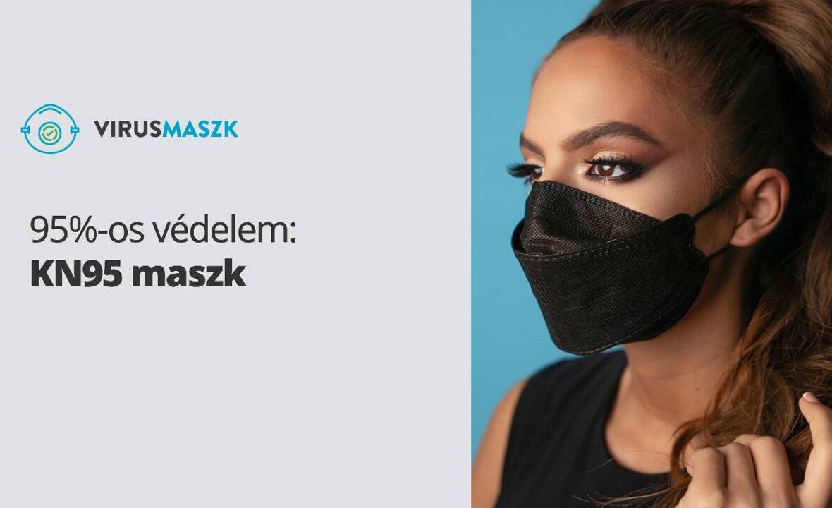 Közel 100%-os védelem: KN95 maszk