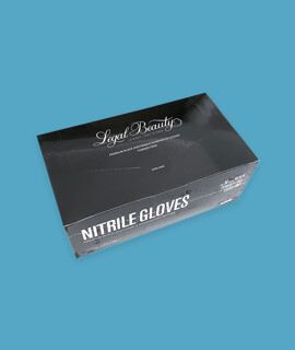 Prémium minőségű Legal Beauty nitril kesztyű - fekete - 60 db - Fekete - M