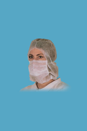 Kámzsa és szájmaszk - Fehér - 100 db