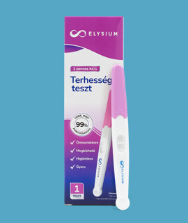 Elysium terhességi és ovulációs teszt - Terhességi és ovulációs teszt - Gyors kimutatású vizeletsugaras terhességi teszt - 1 db