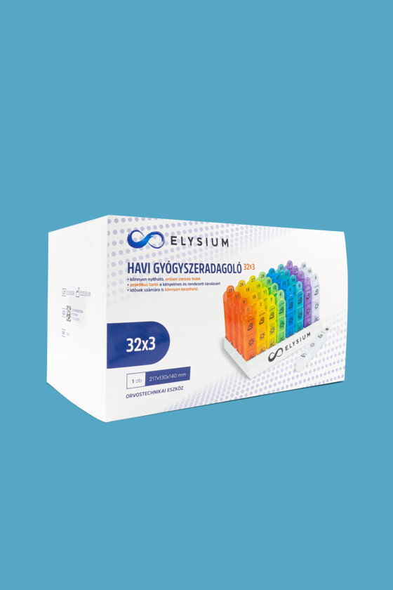 Elysium gyógyszeradagoló - Gyógyszeradagoló - Havi gyógyszeradagoló - 32x3