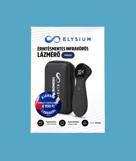 Fociláz - Elysium TP650 érintésmentes infravörös digitális lázmérő hordtáskával - Fekete + Focilabda
