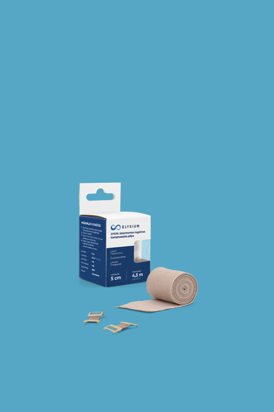 Elysium steril, latexmentes, rugalmas kompressziós pólya - Rugalmas pólya - 5 cm x 4,5 m