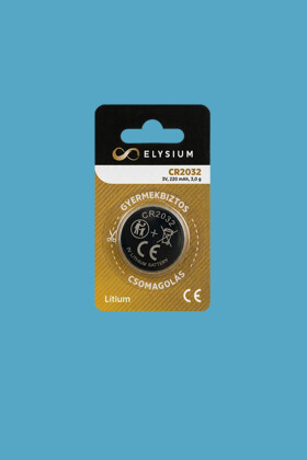 Elysium lítium gombelem (CR2032) - 1 db - 1 csomag