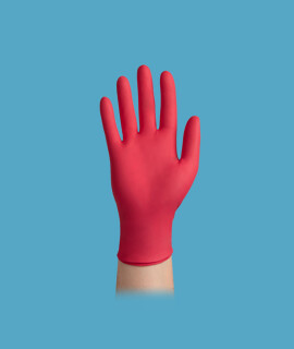 easyCARE orvosi púdermentes nitril kesztyű - Nitril kesztyű - Csipkebogyó - S