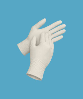 Sempermed latex comfort púdermentes vizsgálókesztyű - Latex kesztyű - 100/90 db - Fehér - M