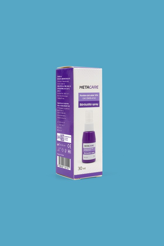 METACARE povidon-jód 10% bőrtisztító oldat - Bőrtisztító - Bőrtisztító spray - 30 ml