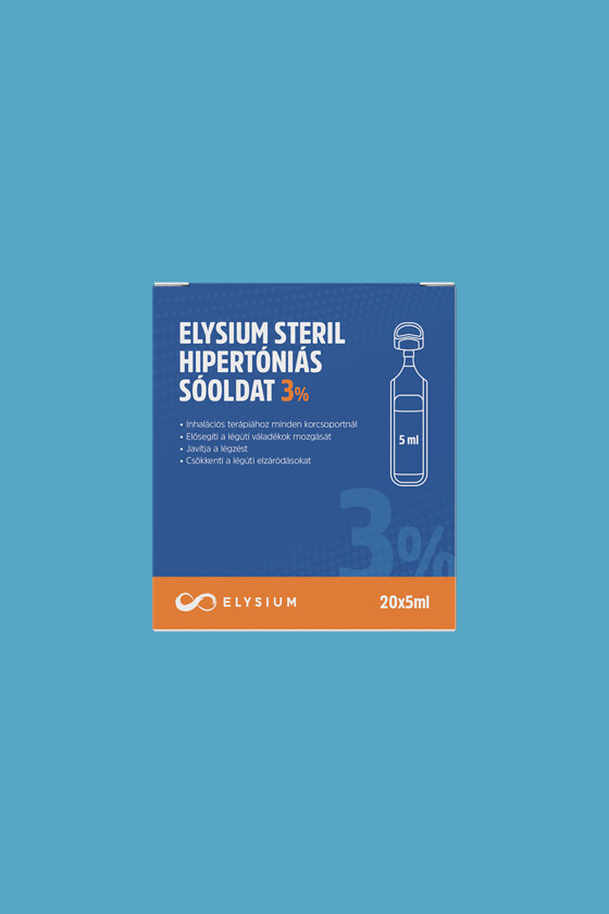 Elysium steril nátrium-klorid oldat - Nátrium-klorid oldat - Hipertóniás sóoldat - 3% - 20 x 5 ml