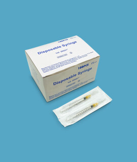 Holttérmentes 1ml-es, fecskendő levehető, 25GX1" tűvel - 100 db