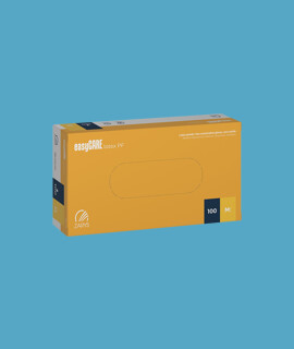 easyCARE latex, púdermentes orvosi kesztyű - Fehér - M - 100 db - 1 doboz