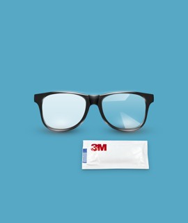 3M Szemüveg páramentesítő nedves törlőkendő - Törlőkendő - 20 db
