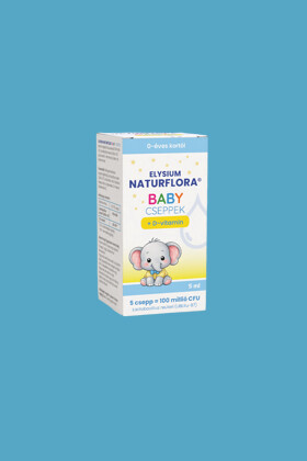 Elysium Naturflora belsőleges szuszpenzió - Belsőleges szuszpenzió - 1 doboz - Naturflora Baby cseppek + D-vitamin - 5 ml