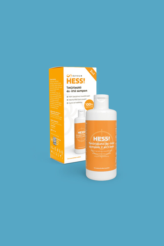 HESS! Fejtetű és serke ellen - Fejtetű és serke ellen - Tetűriasztó és -irtó sampon - 200 ml