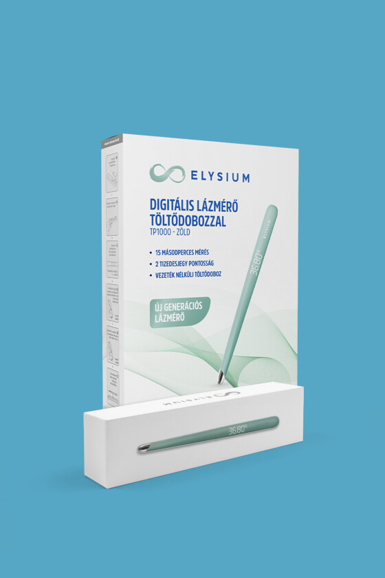 Elysium lázmérő - Lázmérő többféle típussal - TP1000 digitális lázmérő - zöld
