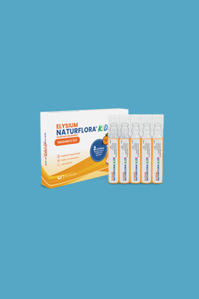 Elysium Naturflora Kids narancs ízű belsőleges szuszpenzió édesítőszerrel és 2 milliárd Bacillus Clausii (UBBC-07) spórával - 20 x 5 ml - 1 doboz