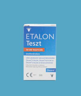 Dcont vércukorszintmérő tesztcsík - Vércukorszintmérő tesztcsík lejárati idővel - Dcont Etalon tesztcsík - 50 db - 2027-03-12