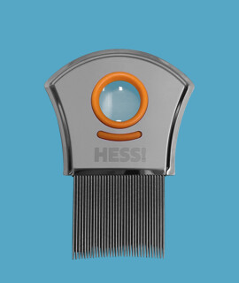 HESS! Fejtetű és serke ellen - Fejtetű és serke ellen - Fémházas tetűfésű nagyítóval