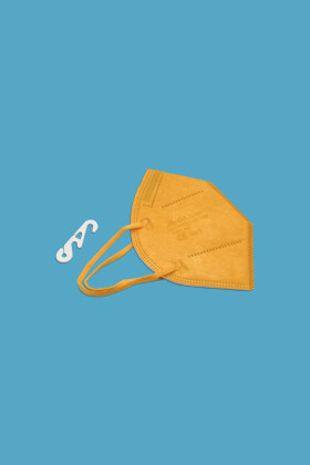 Jada 7-rétegű FFP3 CE 0370 - FFP3 maszk - 20 db - Sárga - Szelep nélküli