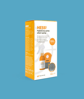 HESS! Fejtetű és serke ellen - Fejtetű és serke ellen - Fejtetű és serke elleni spray tetűfésűvel - 100 ml