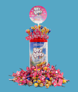 OKI DOKI KIDS multivitaminos nyalóka - Multivitaminos nyalóka - Cukormentes - 100 db - 4-féle ízesítésű (kiajánlóban)