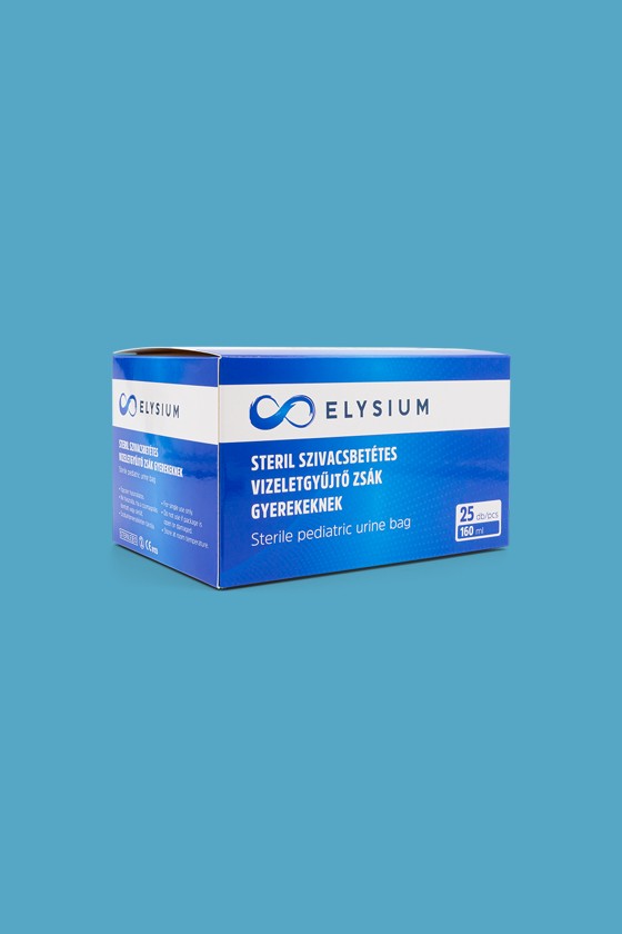 Elysium steril vizeletgyűjtő zsák - Vizeletgyűjtő zsák - 25 db - Steril szivacsbetétes vizeletgyűjtő zsák gyerekeknek - 160 ml