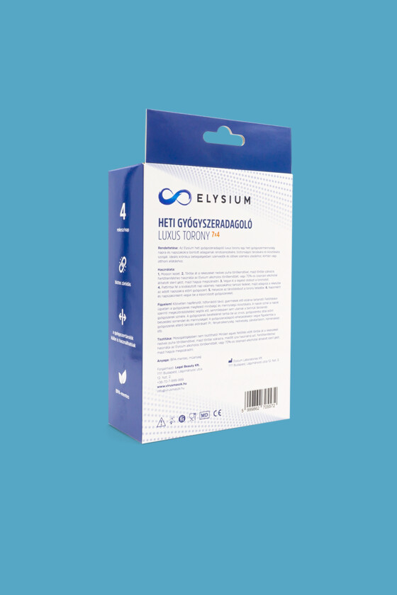 Elysium gyógyszeradagoló - Gyógyszeradagoló - Heti gyógyszeradagoló luxus torony - 7x4