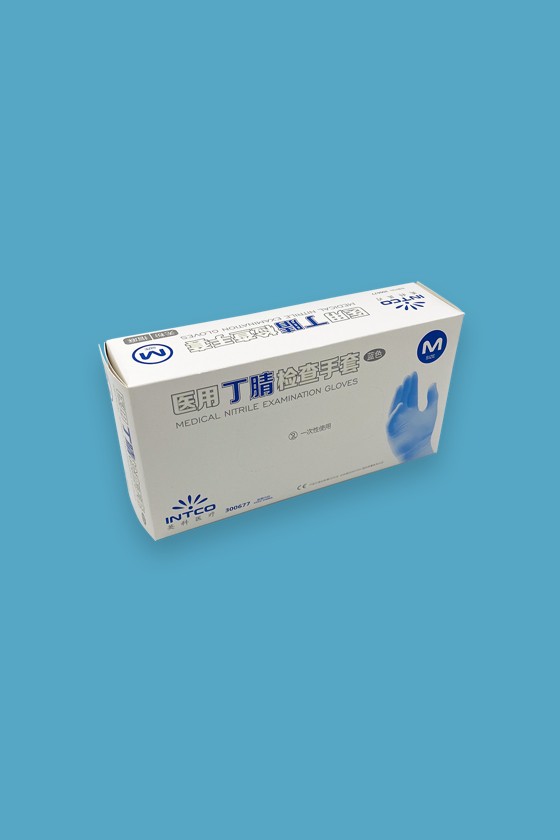 Intco Medical Nitril kesztyű - Nitril kesztyű - Kék - M