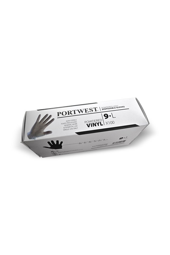 Portwest A900 vinyl kesztyű - púderezett - 100 db - Vinyl kesztyű - 100 db - XL