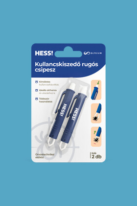 Elysium HESS! kullancskiszedő rugós csipesz - kék - 2 db/készlet - 1 csomag