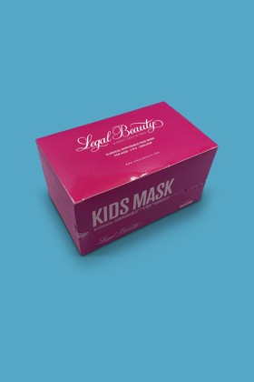 Legal Beauty 4 rétegű rózsaszín gyerekmaszk - 50 db - Rózsaszín - Gyermek