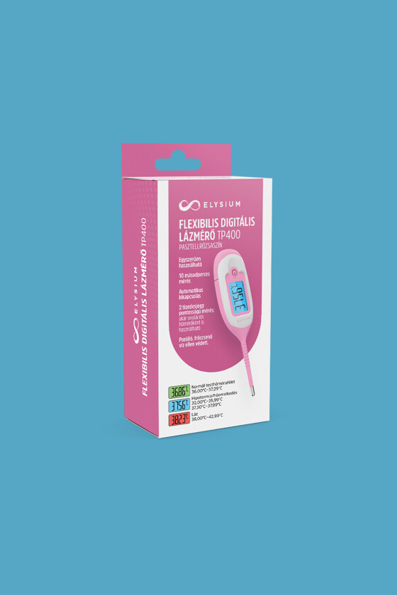 Elysium lázmérő - Lázmérő többféle típussal - TP400 flexibilis digitális lázmérő - pasztellrózsaszín