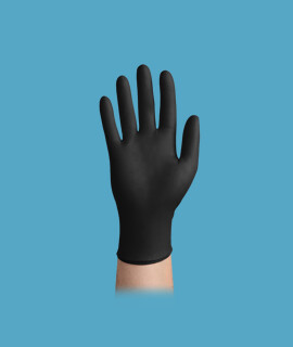 easyCARE orvosi púdermentes nitril kesztyű - Nitril kesztyű - Fekete - M