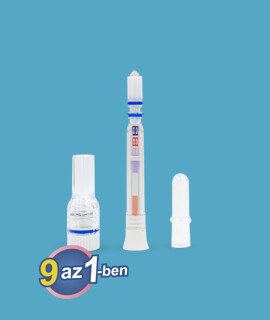 ECOTEST multidrog egylépéses, automata nyál tollteszt 9-féle drog szűrésére - 1 db tesztkészlet (nyálból nyalókás) - Lejárati idő: 2026-02-28 - 1 db
