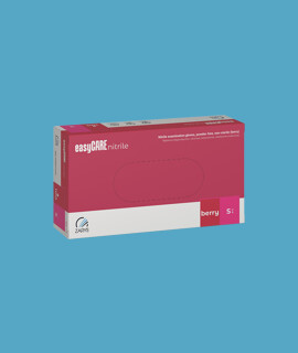 easyCARE orvosi púdermentes nitril kesztyű - Csipkebogyó - S - 100 db - 1 doboz