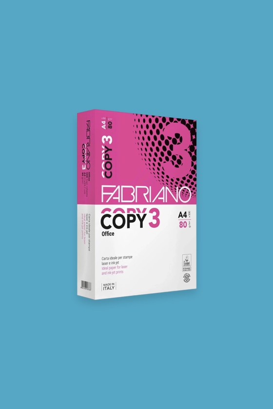 Fabriano Copy 3 A4-es másolópapír 80g, 500 ív/csomag - 5 csomag - 1 karton