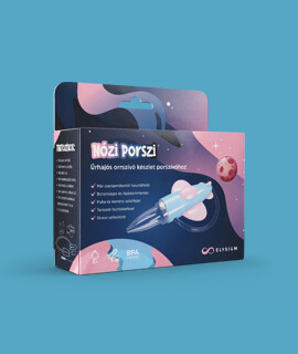 Elysium Nózi Porszi orrszívó készlet porszívóhoz - Orrszívó - Űrhajós - kék/pink