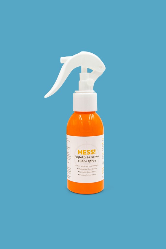 HESS! Fejtetű és serke ellen - Fejtetű és serke ellen - Fejtetű és serke elleni spray tetűfésűvel - 100 ml