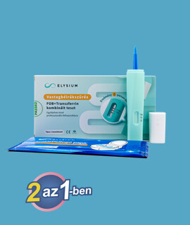 Elysium 2 az 1-ben FOB + Transzferrin egylépéses kombinált gyorsteszt - 1 db tesztkészlet (székletből) - 1 db