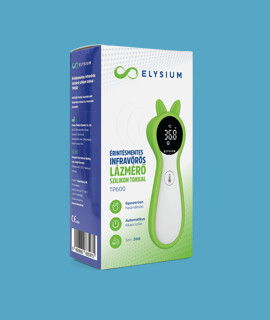 Elysium lázmérő - Lázmérő többféle típussal - TP600 érintésmentes infravörös digitális lázmérő zöld szilikon tokkal