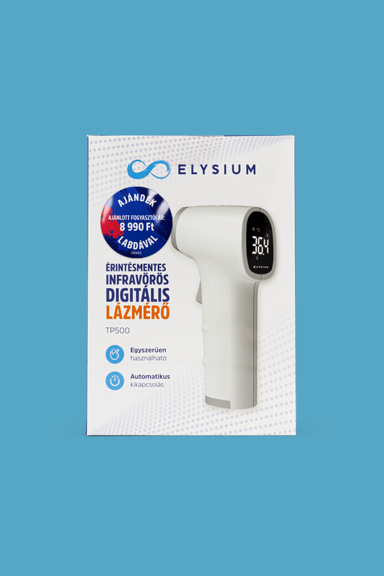Fociláz - Elysium TP500 érintésmentes infravörös digitális lázmérő + Focilabda
