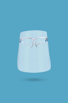 Szemüveggel egybeépített arcvédő pajzs - Víztiszta - 1 db