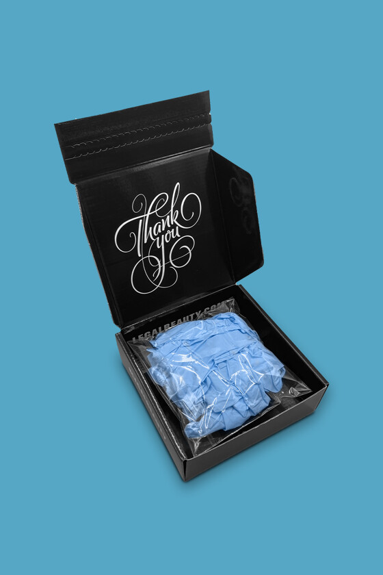 Legal Beauty Nitril CE 2777 kék kesztyű - 20 db - XL