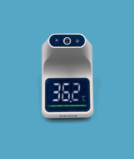 Elysium fali lázmérő - Állvány nélkül - 1 db - Fehér