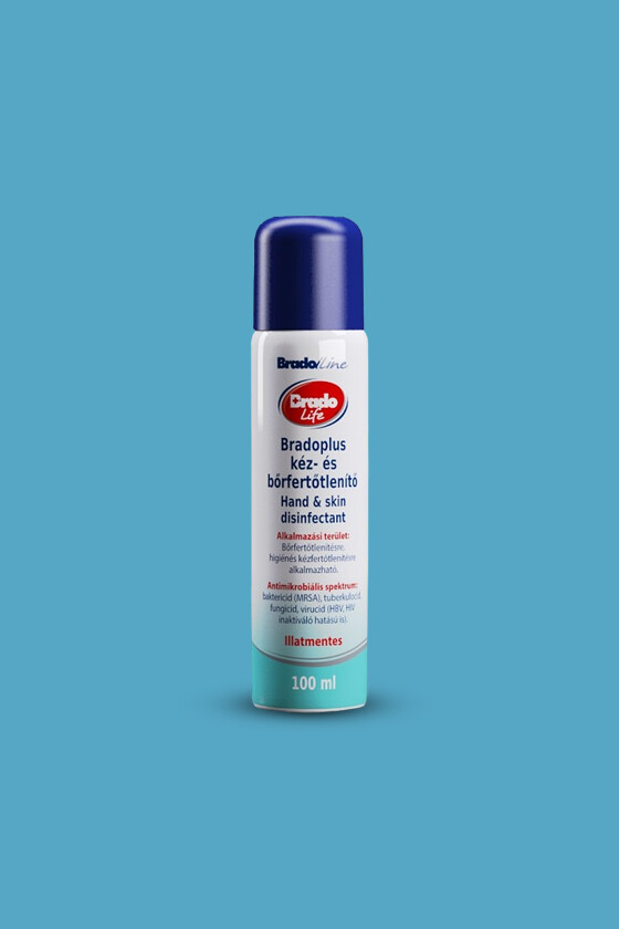 Bradolife kéz- és bőrfertőtlenítő ALU pumpás - 100 ml - 1 db
