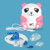 Fociláz - Elysium kompresszoros pink panda formájú inhalátor - AXD-302 + Focilabda - 1 db