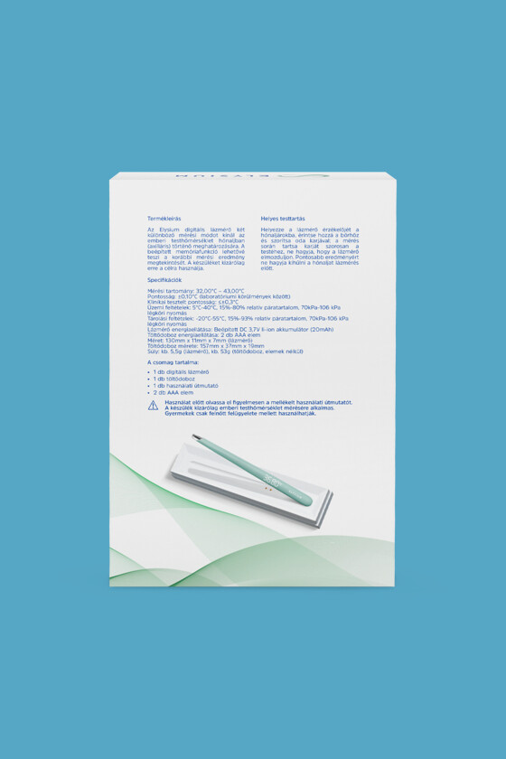 Elysium lázmérő - Lázmérő többféle típussal - TP1000 digitális lázmérő - zöld