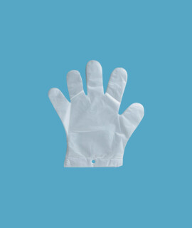 Fóliakesztyű akasztóval - Fóliakesztyű - 100 db - Víztiszta - M