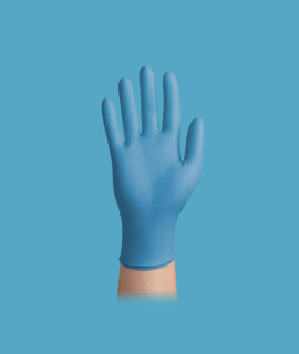 easyCARE orvosi púdermentes nitril kesztyű - Nitril kesztyű - Kék - M